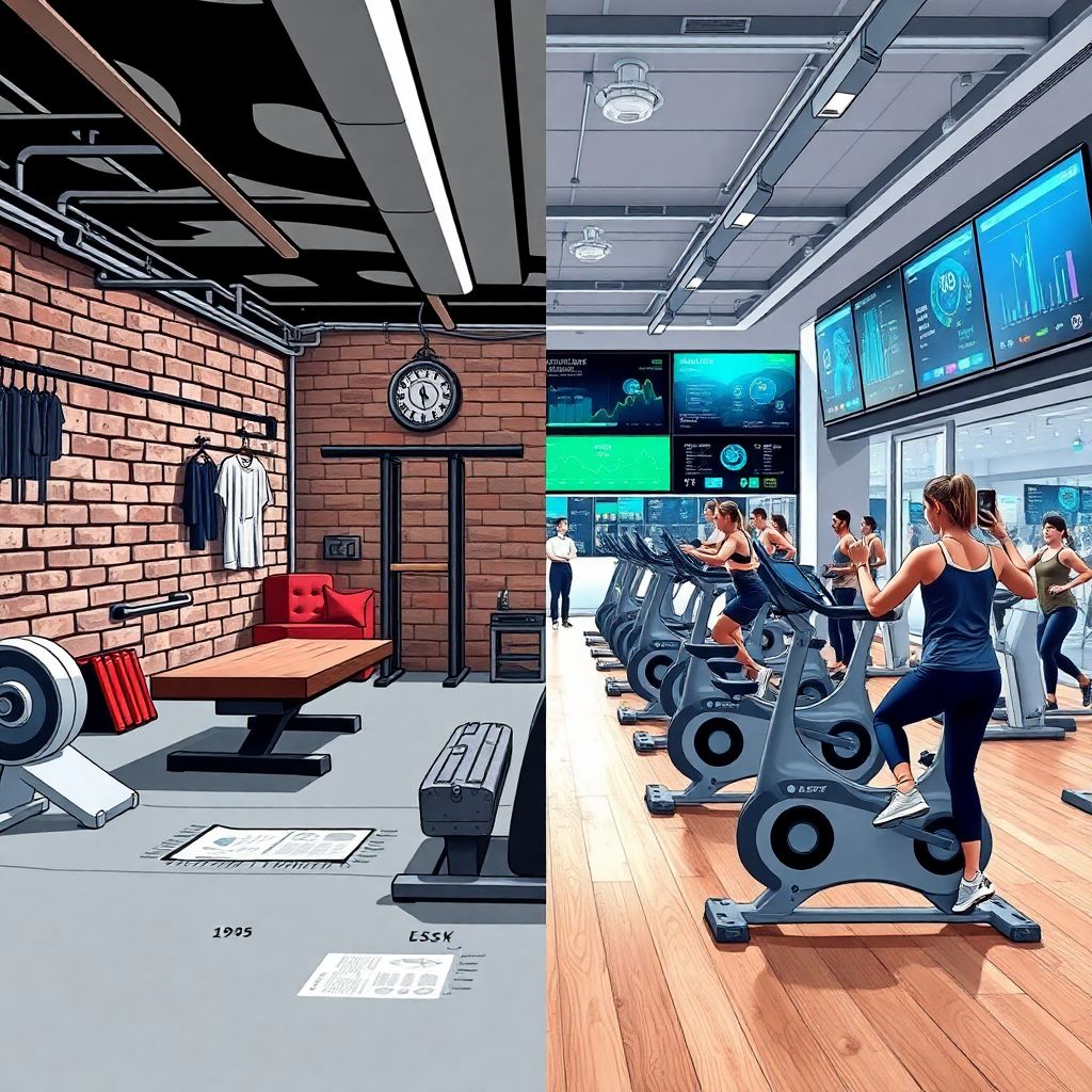 Эволюция тренировочного процесса: от старой школы до современных залов и трекеров